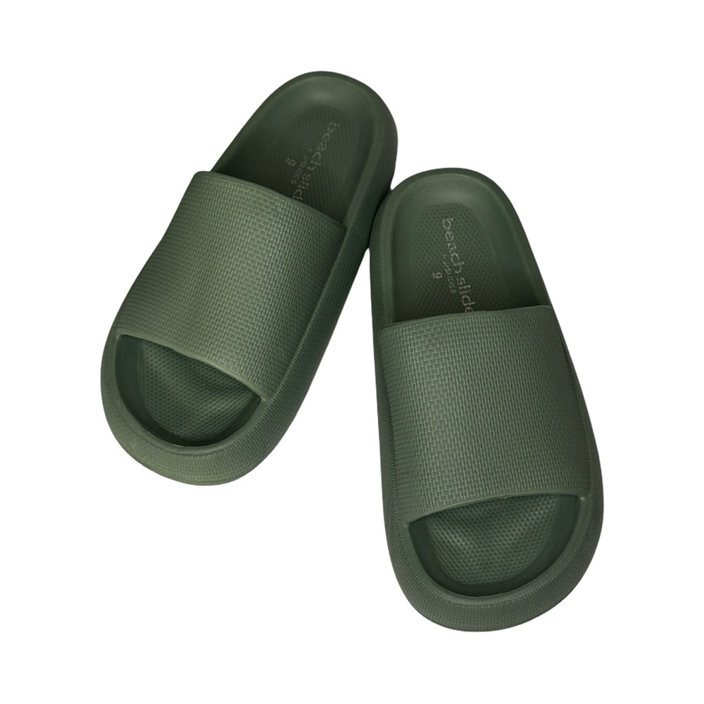 NWOT J Slides Green Beach Slide Sandals